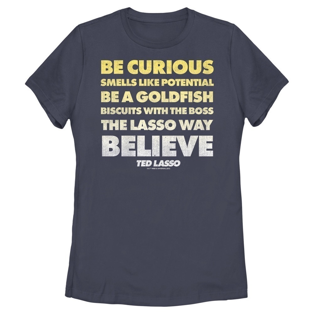 Ted Lasso Curious Quote Stack Graphic Unisex T-Shirt